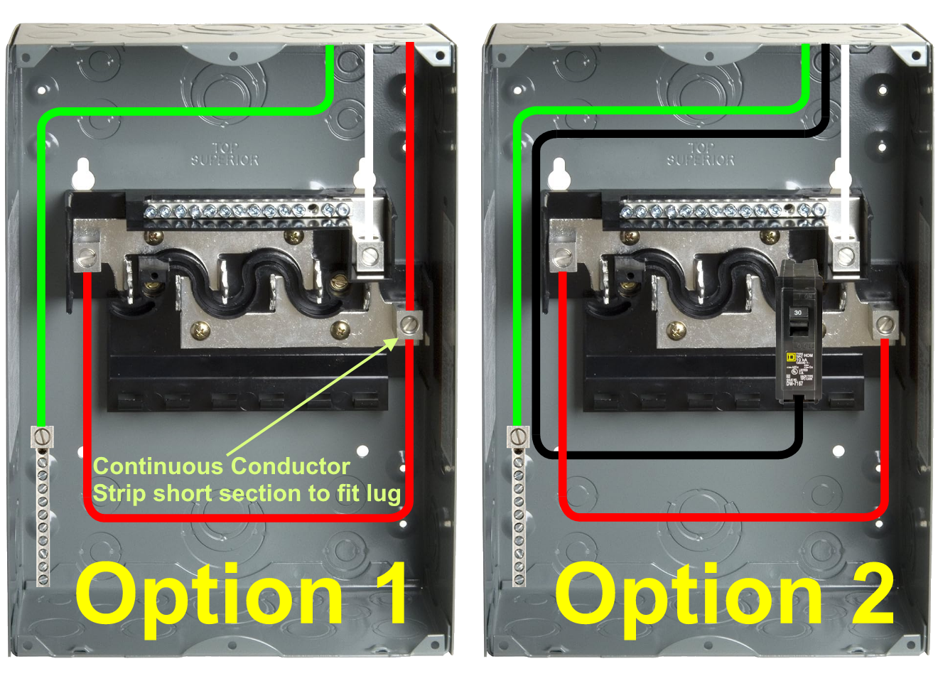 Optional Subpanel Configurations