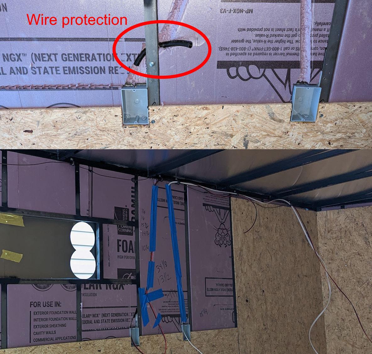 Routing Wires in Walls